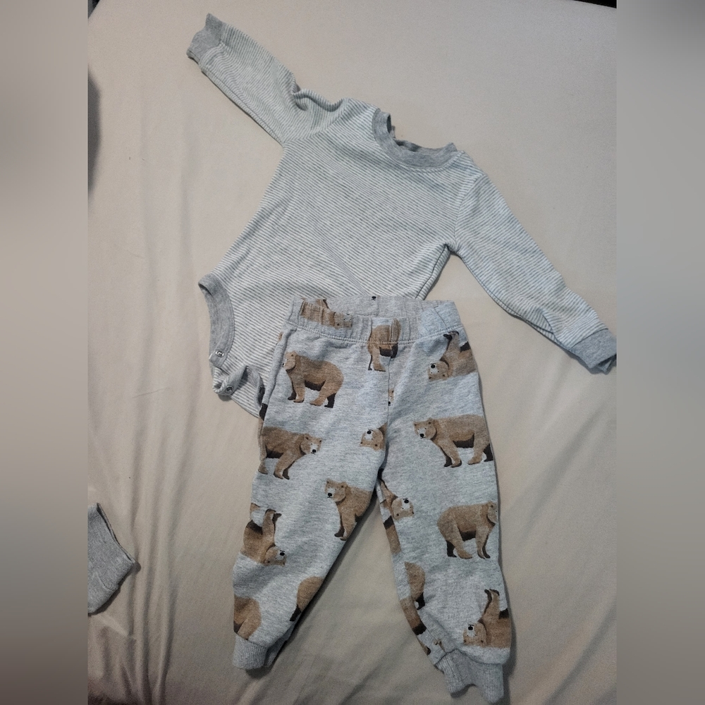 2 piece grey outfit